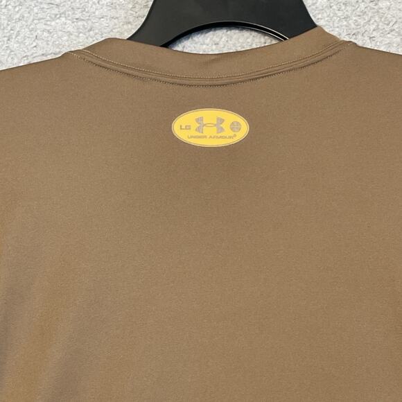 Vintage Under Armour Tactical Mens UNSIZED HeatGear Long Sleeve T-Shirt Brown - Picture 16 of 16